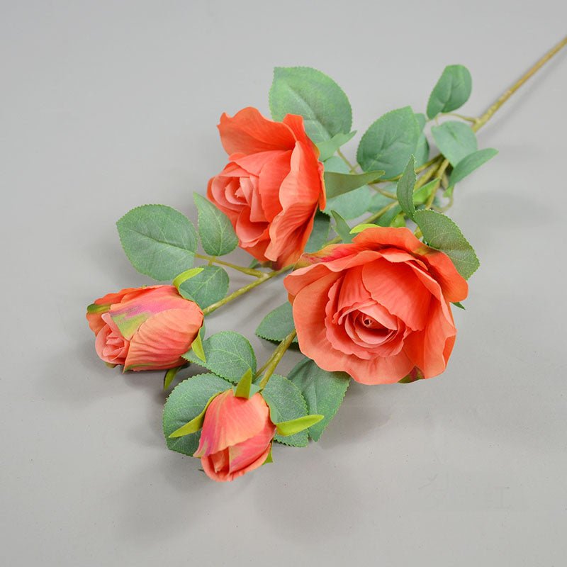 Artificial Rose Flowers Spray Roses Decor - VANRINA