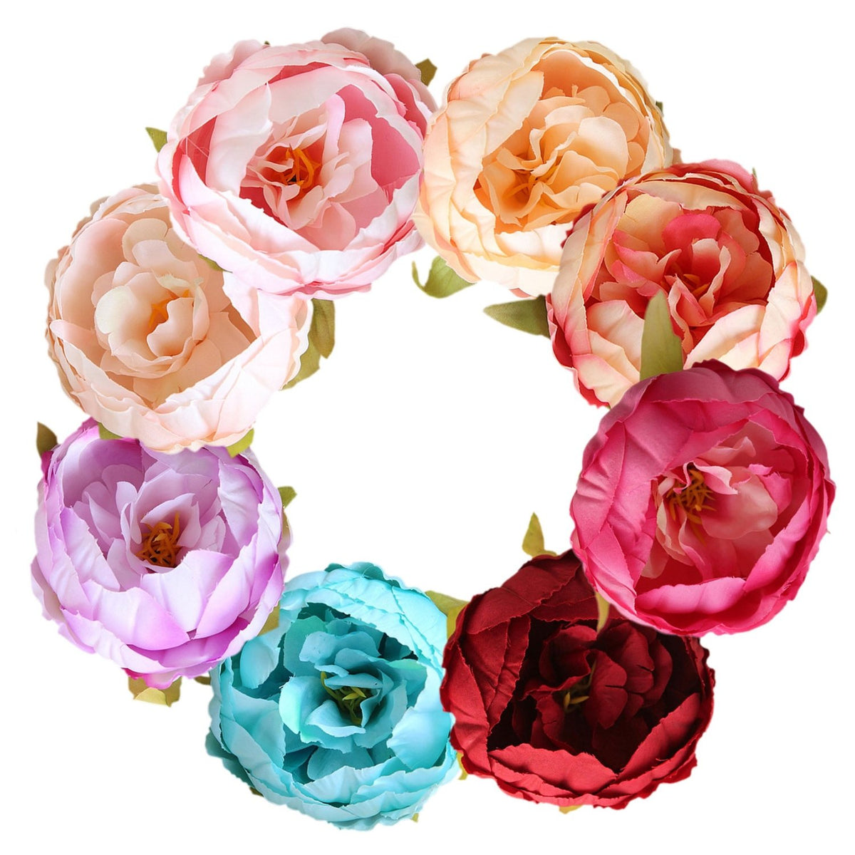Artificial Silk Peony Flowers Bulk Peony Heads - VANRINA