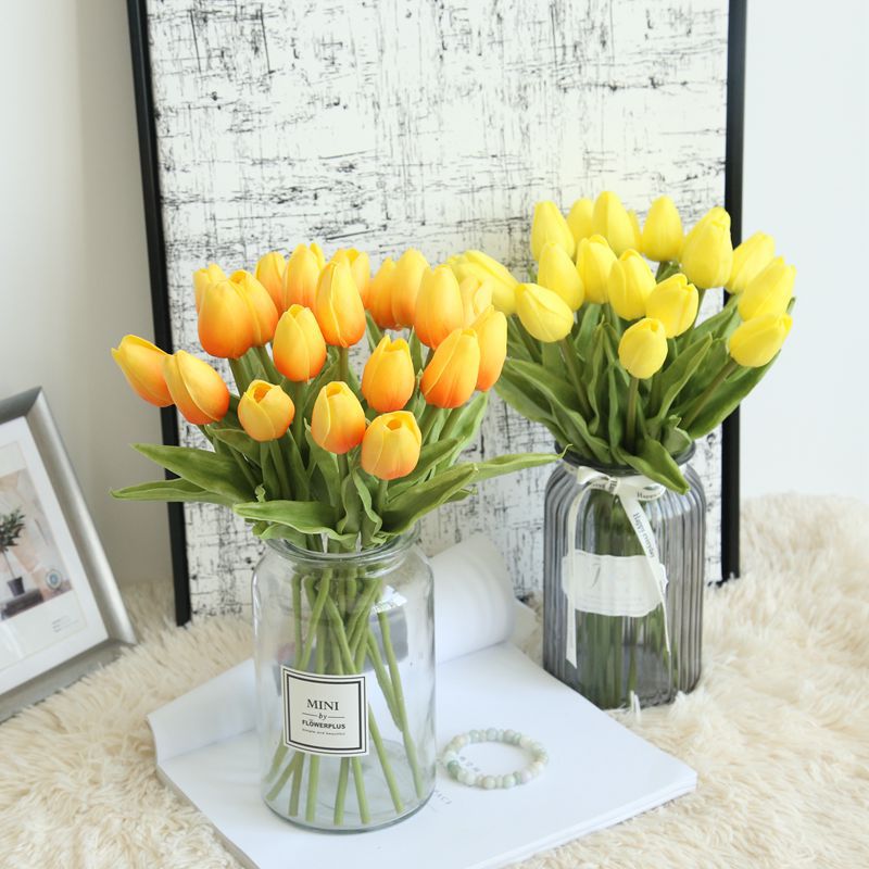 Artificial Tulip Bouquet 10 Flowers - VANRINA