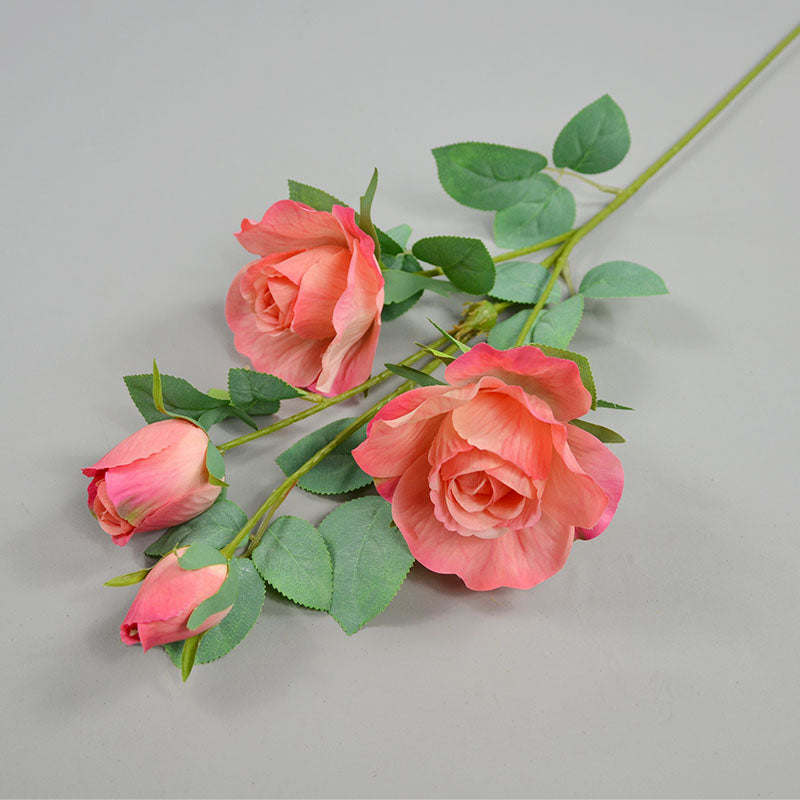 Artificial Rose Flowers Spray Roses Decor