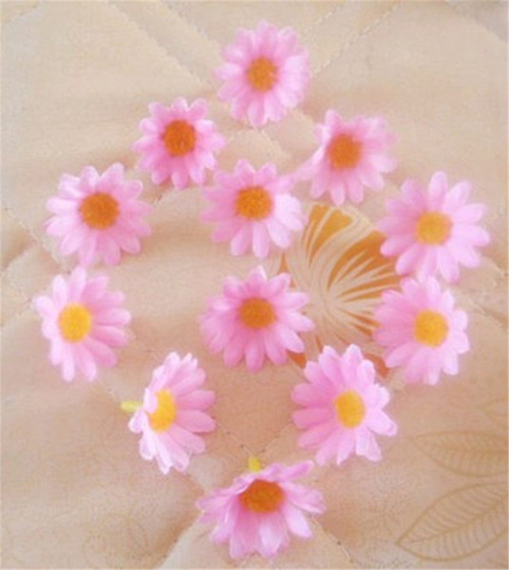 Silk Gerbera Daisy Mini Flowers 100pcs