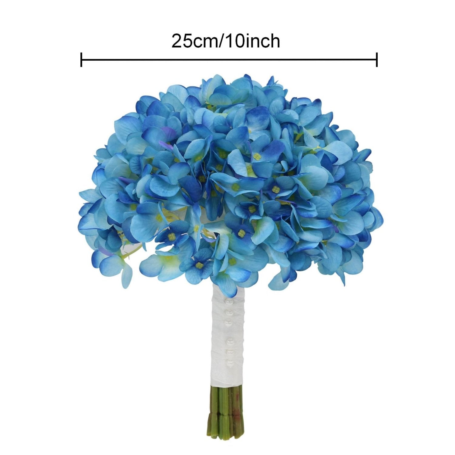 Blue Hydrangea Bridal Bouquet Wedding Bouquet - VANRINA