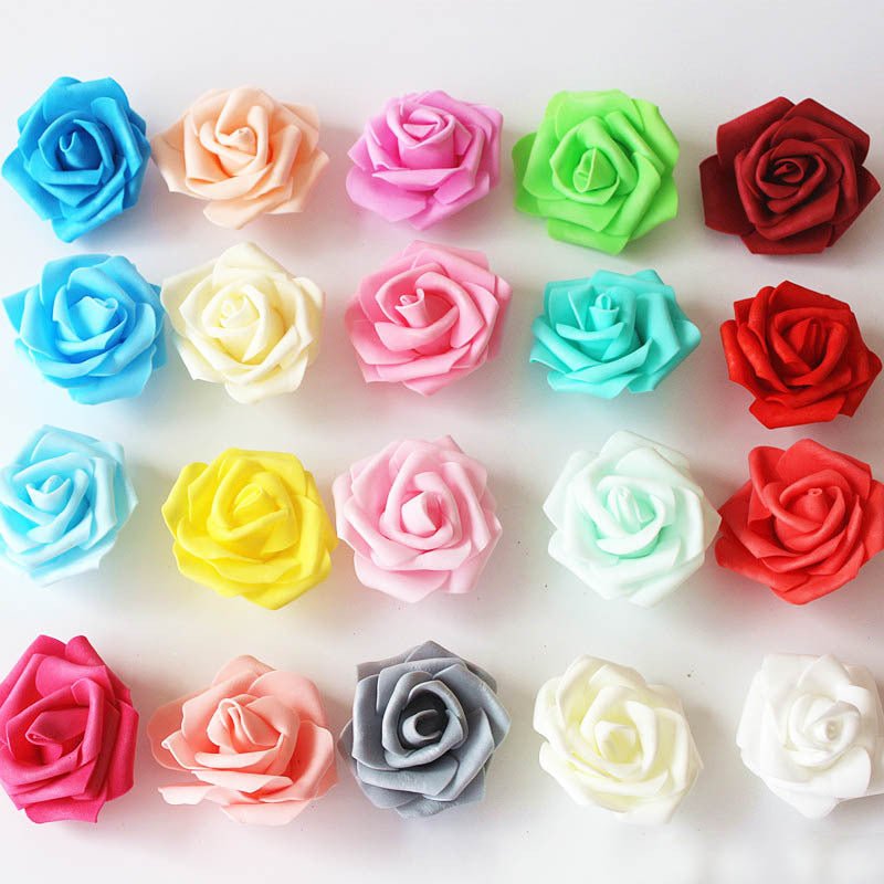 Bulk Fake Flowers PE Foam Roses Heads - VANRINA