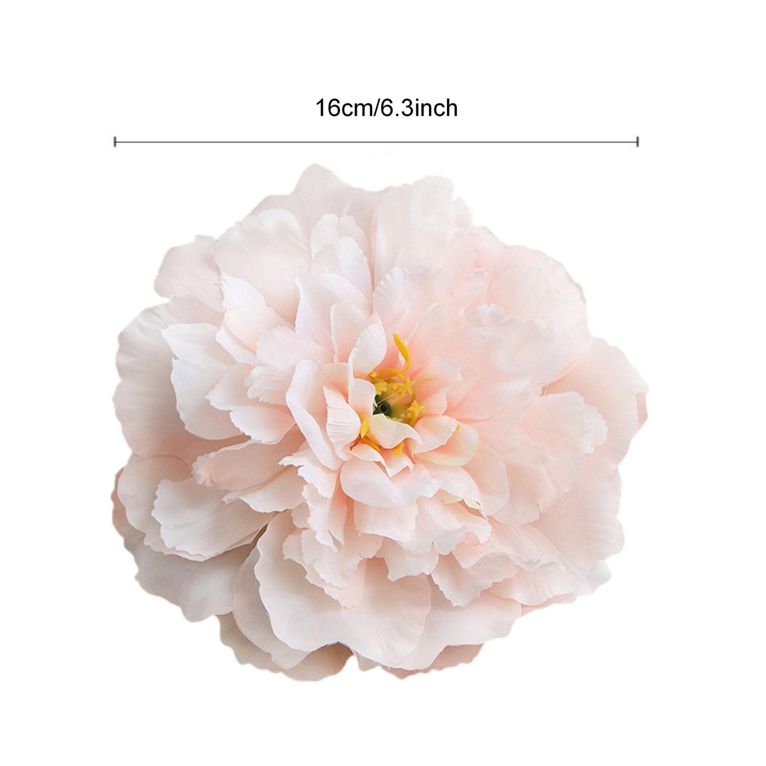 Bulk Large Peony Flowers Silk Flower Heads 6.3" - VANRINA