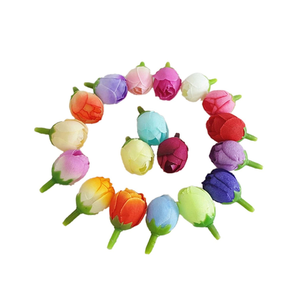 Bulk Mini Rose Buds Silk Flowers - VANRINA