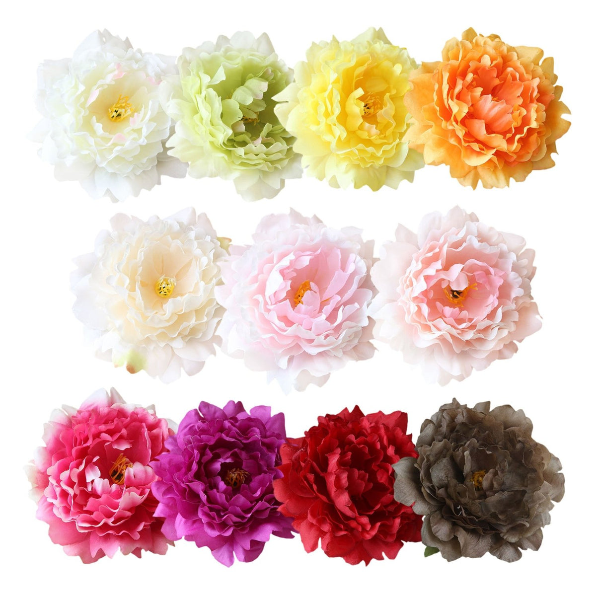 Bulk Peonies Silk Flowers for Cake Toppers Flower Wall DIY - VANRINA