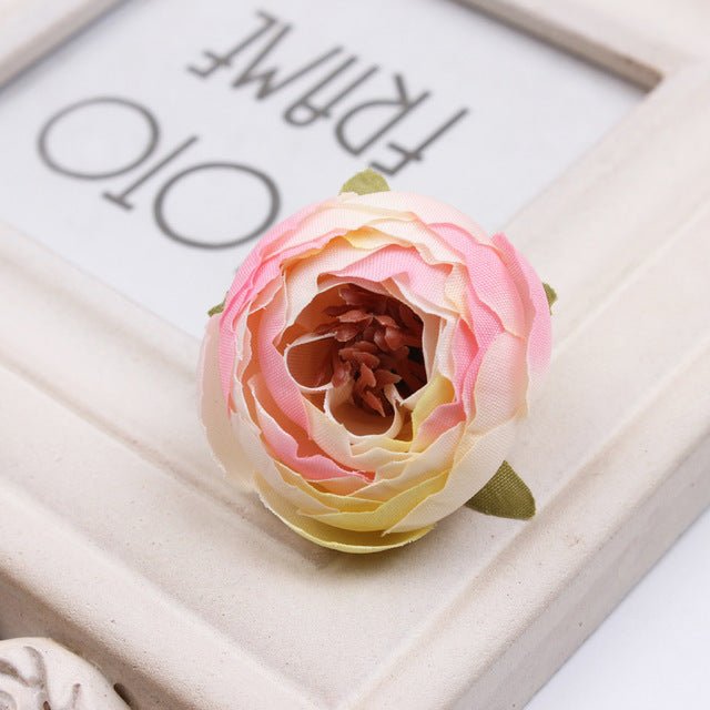 Bulk Silk Flowers Small Peony Flower Heads 300pcs - VANRINA