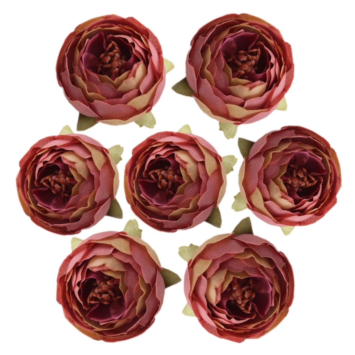 Bulk Silk Flowers Small Peony Flower Heads 300pcs - VANRINA
