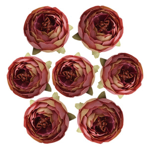 Bulk Silk Flowers Small Peony Flower Heads 300pcs - VANRINA