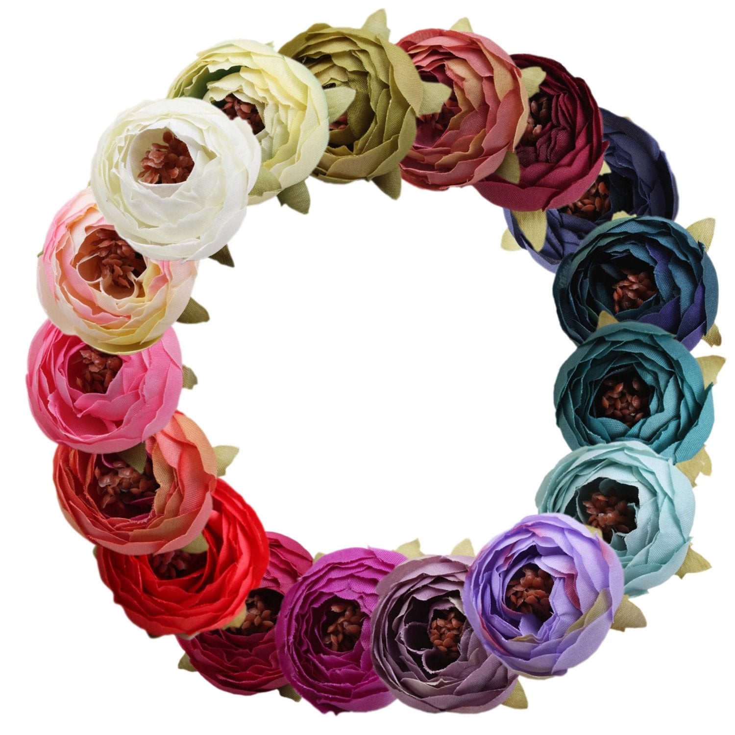 Bulk Silk Flowers Small Peony Flower Heads 300pcs - VANRINA