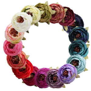 Bulk Silk Flowers Small Peony Flower Heads 300pcs - VANRINA