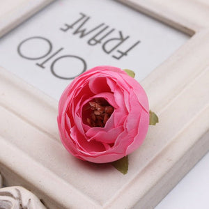 Bulk Silk Flowers Small Peony Flower Heads 300pcs - VANRINA
