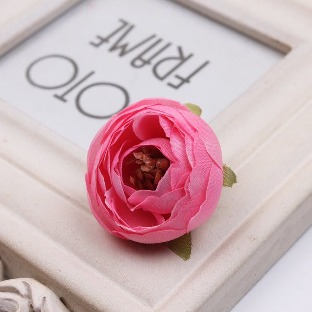 Bulk Silk Flowers Small Peony Flower Heads 300pcs - VANRINA