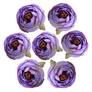Bulk Silk Flowers Small Peony Flower Heads 300pcs - VANRINA