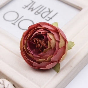 Bulk Silk Flowers Small Peony Flower Heads 300pcs - VANRINA