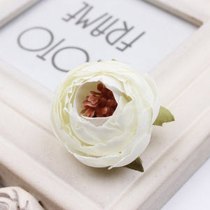 Bulk Silk Flowers Small Peony Flower Heads 300pcs - VANRINA