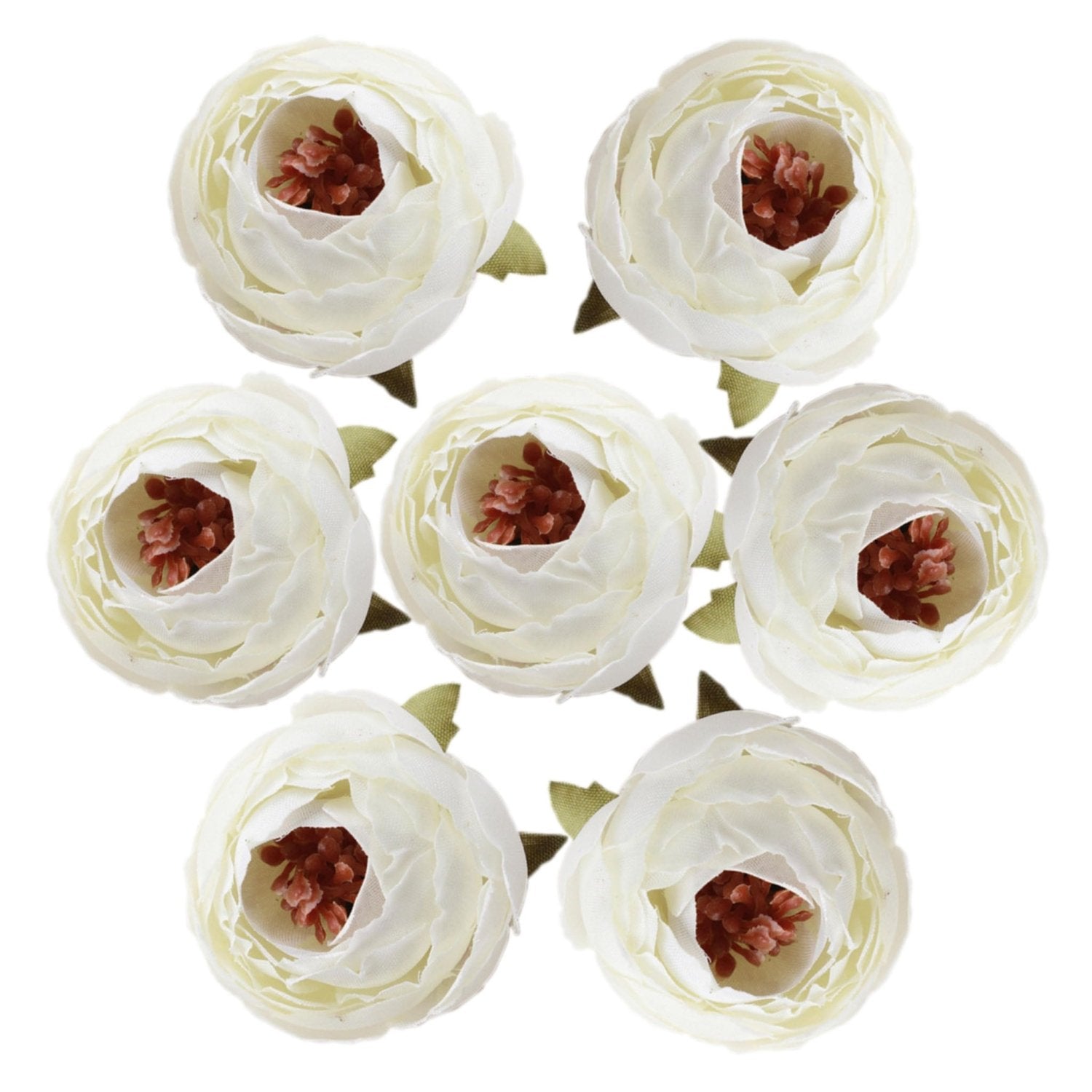 Bulk Silk Flowers Small Peony Flower Heads 300pcs - VANRINA