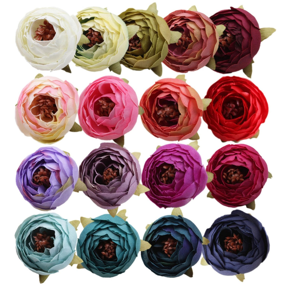 Bulk Silk Flowers Small Peony Flower Heads 300pcs - VANRINA