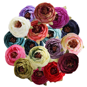 Bulk Silk Flowers Small Peony Flower Heads 300pcs - VANRINA