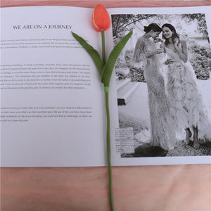 artificial tulips coral