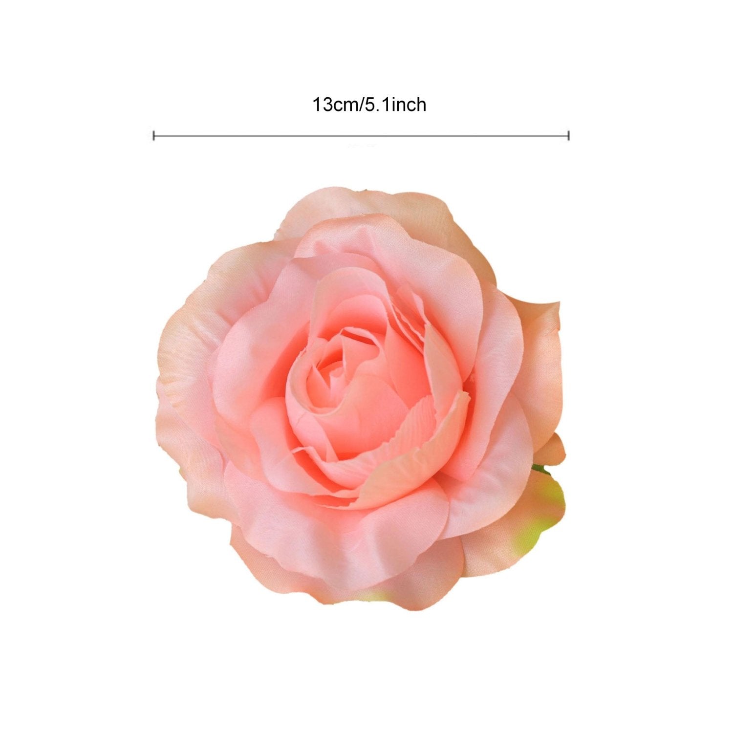 Extra Large Fake Silk Rose Heads 5 inches - VANRINA