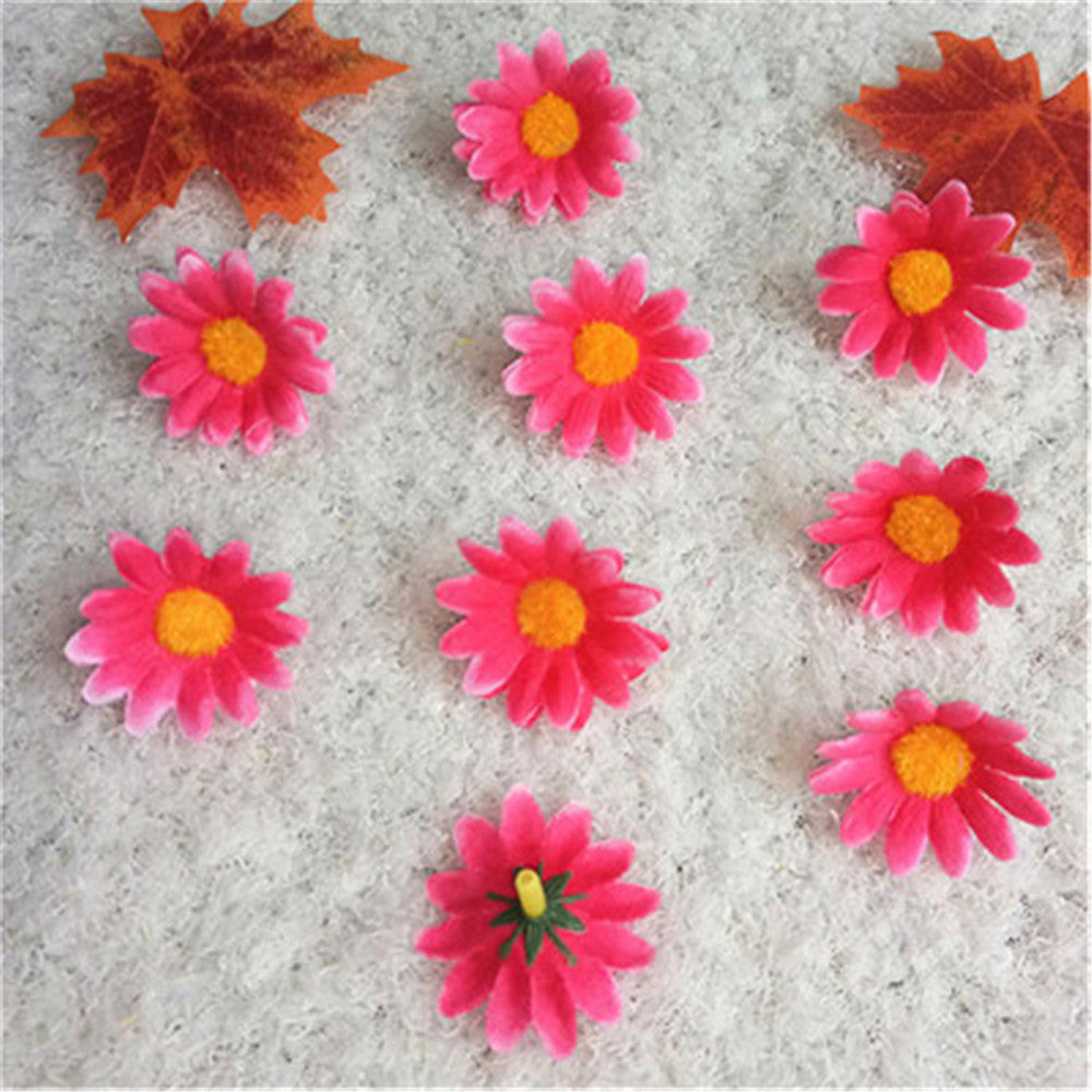 Silk Gerbera Daisy Mini Flowers 100pcs