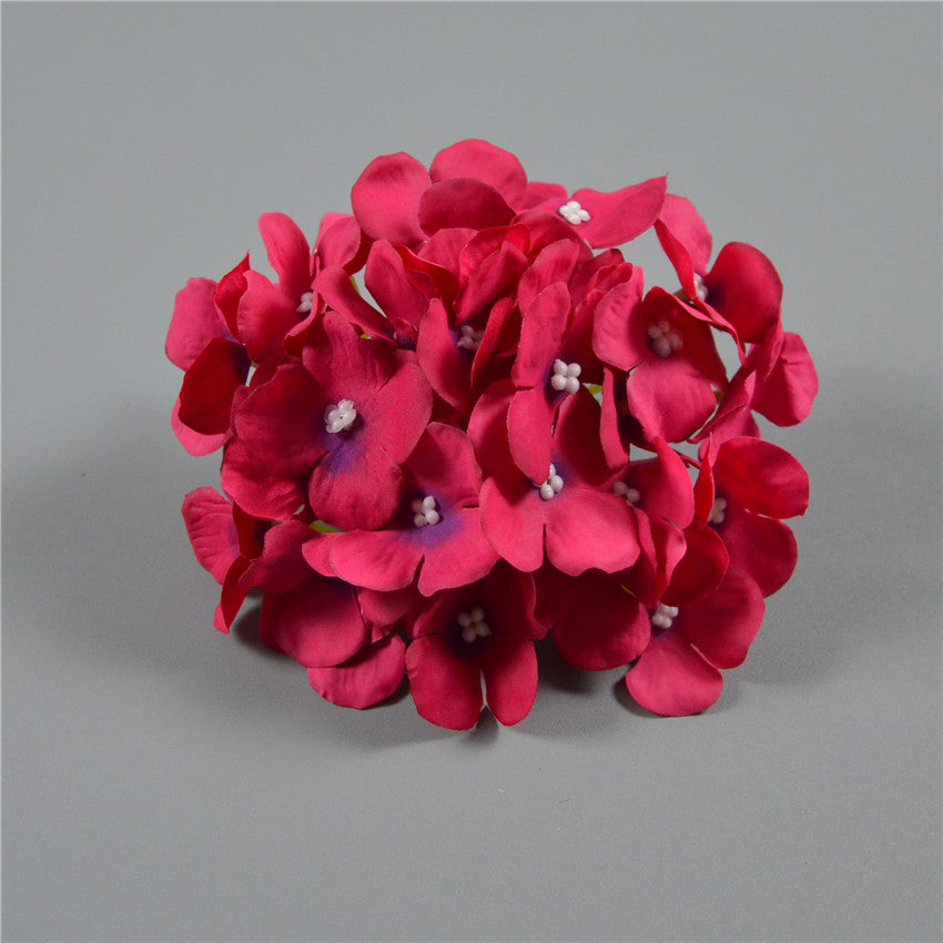 Silk Hydrangea Flower Heads 6"