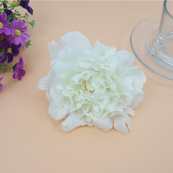 Silk Peony Flowers 12cm Artificial Peonies Heads 100 For Wedding Arrangement Womens Hat Flowers Wholesale Silk Flowers CJ-12CMMD