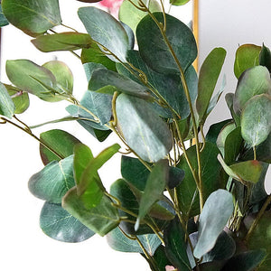 Artificial Plants Eucalyptus Leaves For Wedding Bouquet Wedding Table Arrangement Wedding Arch Decor Fake Leaves 10 Stems DIY Material HZ-A9