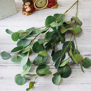 Artificial Plants Eucalyptus Leaves For Wedding Bouquet Wedding Table Arrangement Wedding Arch Decor Fake Leaves 10 Stems DIY Material HZ-A9