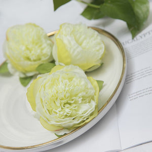 Wholesale Silk Peony Flower Heads Simulation Flowers Peonies Artificial 4 inch 50 pcs For Wedding Centerpieces Favor Door Wreath Flowers FG