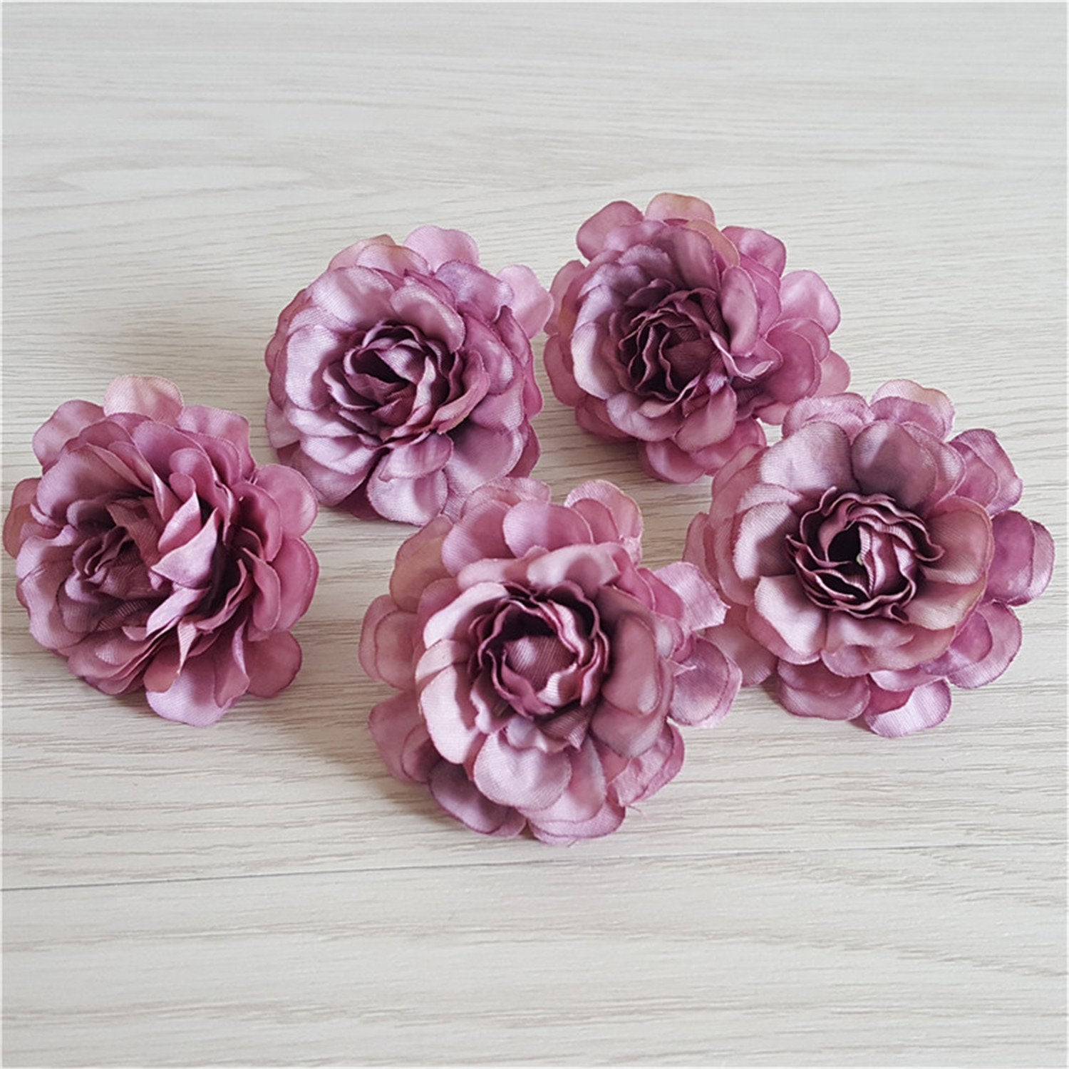 Wholesale Silk Flowers Begonia Artificial Flowers Heads 5cm Fake Azalea For Flower Wall Backdrop Kissing Balls 100 Flowers