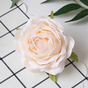 Silk Flowers Bulk Rose Heads Artificial Wedding Flowers 100 pcs For Table Centerpieces Cake Topper Flower Wall Backdrop Flower Balls QT1-3