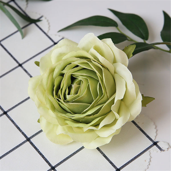 Silk Flowers Bulk Cabbge Roses Heads 100 Artificial Wedding Flowers for