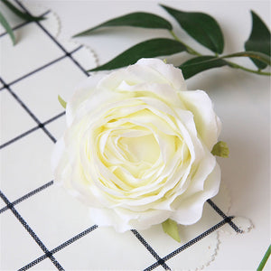 Silk Flowers Bulk Rose Heads Artificial Wedding Flowers 100 pcs For Table Centerpieces Cake Topper Flower Wall Backdrop Flower Balls QT1-3