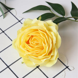 Silk Flowers Bulk Rose Heads Artificial Wedding Flowers 100 pcs For Table Centerpieces Cake Topper Flower Wall Backdrop Flower Balls QT1-3