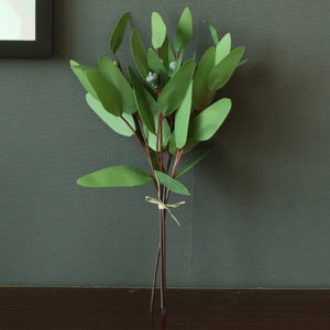 Artificial Greenery Eucalyptus Leaves Silk Real Touch Eucalyptus For Bridal Wedding Bouquet Table Centerpieces Faux Leaves