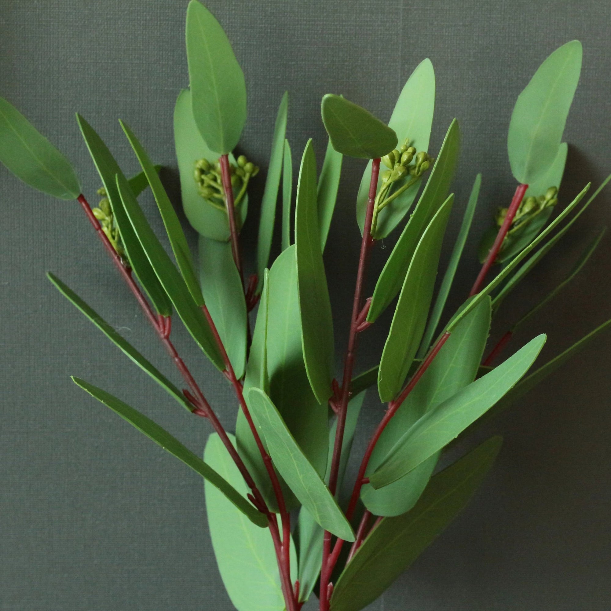 Artificial Greenery Eucalyptus Leaves Silk Real Touch Eucalyptus For Bridal Wedding Bouquet Table Centerpieces Faux Leaves