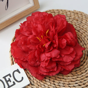 Peony Flowers White Peonies Silk Flowers Bulk Artificial Peony Heads 16cm Fake Silk Flowers For Flower Wall  Decor Wedding Backdrop