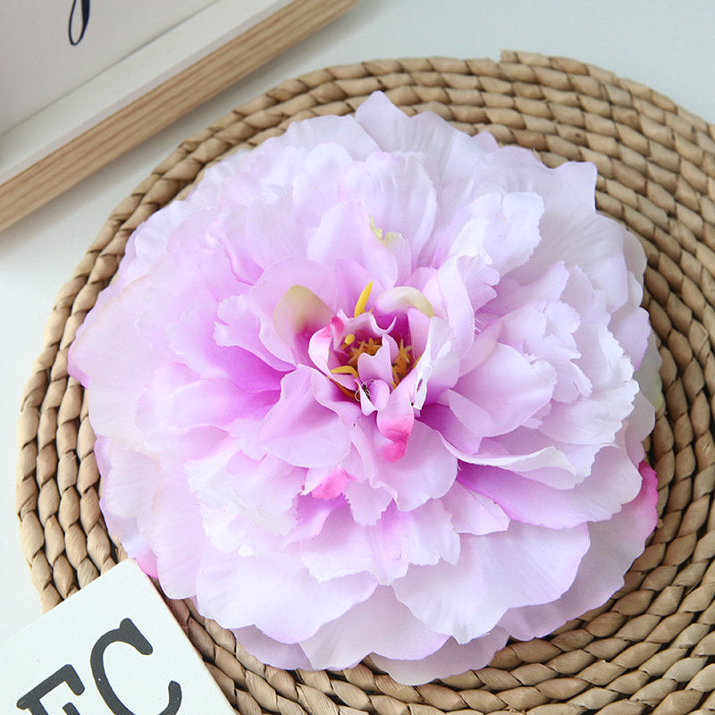 Peony Flowers White Peonies Silk Flowers Bulk Artificial Peony Heads 16cm Fake Silk Flowers For Flower Wall  Decor Wedding Backdrop