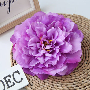 Peony Flowers White Peonies Silk Flowers Bulk Artificial Peony Heads 16cm Fake Silk Flowers For Flower Wall  Decor Wedding Backdrop