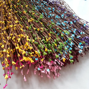 30 pcs Artificial Pip Berry For Flower Head Wreath Garland DIY Supplies Simulation Flower Bead Material Wedding Xmas Door Deco