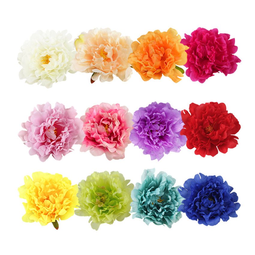 Large Peony Flower Heads 50 Bulk for Flowe Wall Backdrops - VANRINA