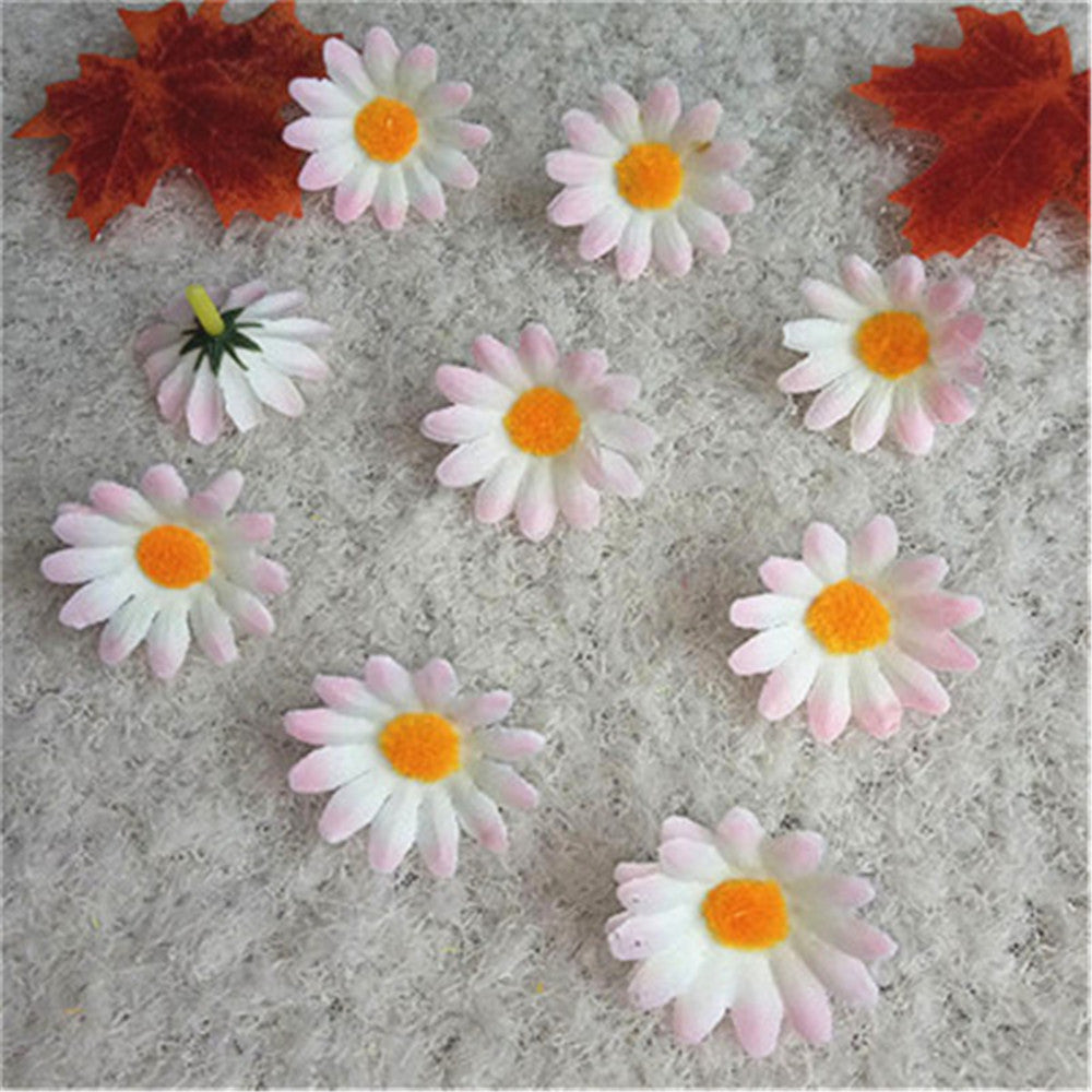 Silk Gerbera Daisy Mini Flowers 100pcs