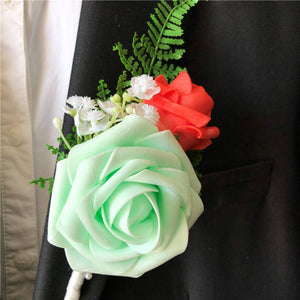 mint boutonniere