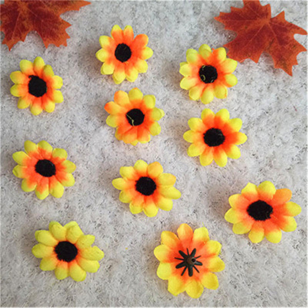 Silk Gerbera Daisy Mini Flowers 100pcs