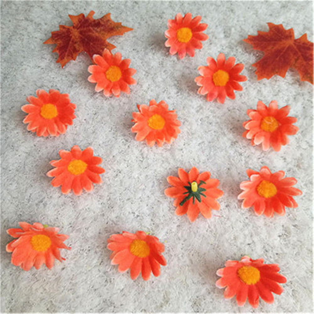 Silk Gerbera Daisy Mini Flowers 100pcs