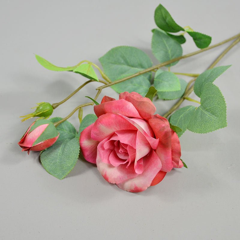 Realistic Spray Roses Artificial Flowers 26" - VANRINA