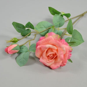 Realistic Spray Roses Artificial Flowers 26" - VANRINA