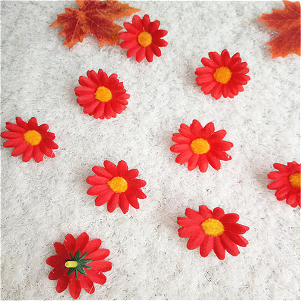 Silk Gerbera Daisy Mini Flowers 100pcs